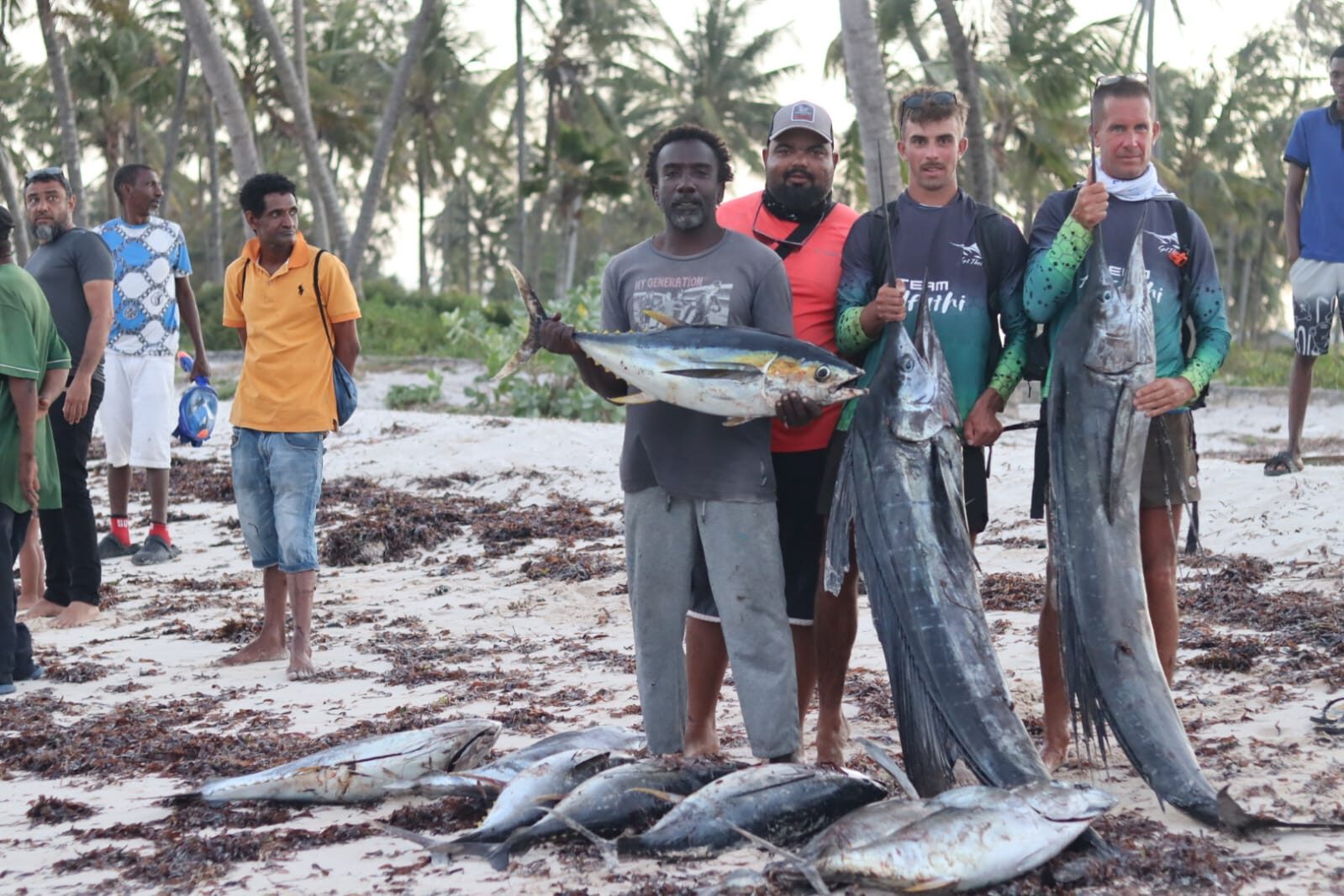 Barca da pesca nell'Oceano Indiano